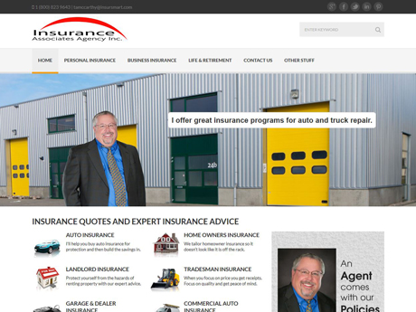 screenshot of insursmart.com website